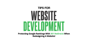 301 redirects for website redesign SEO